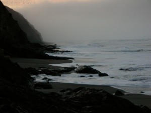 point reyes shoreline at dusk