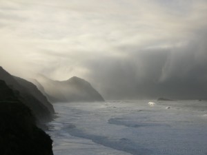 point reyes stormy shoreline