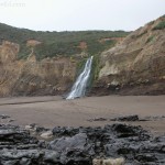 point reyes beach waterfall