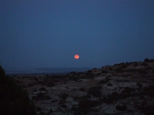 Moon over the Med