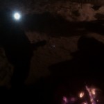 Hot dogs over the campfire