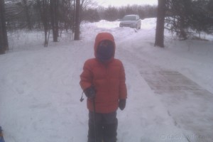 Warm snowshoer