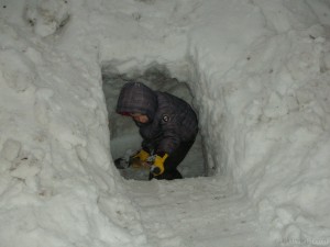 snowcave entrance