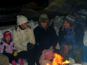 backyard campfire