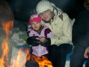 backyard campfire