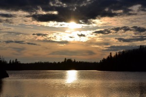 Sunset over Sonju lake